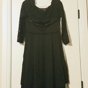 MISS MAY Black Lace Dress